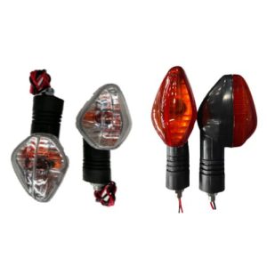 DIRECCIONAL HONDA CB 110 transparente y naranja